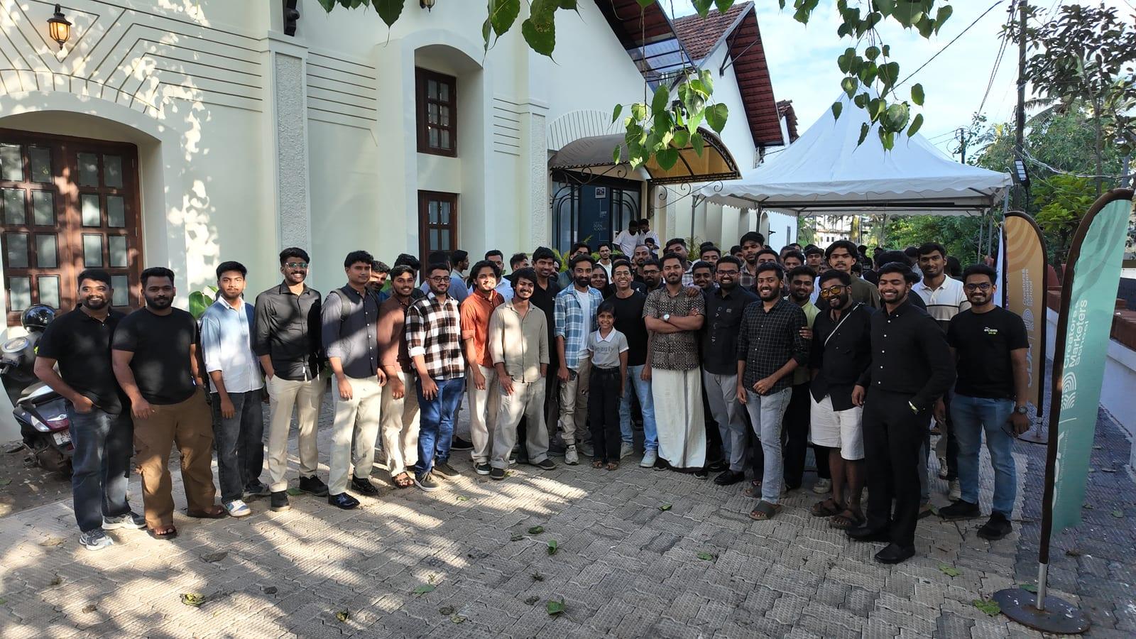 Kozhikode Meetup 2025: Kozhikode again, sixteen months after the first meetup, and close to a hundred people this time, at Creators & Marketers School.